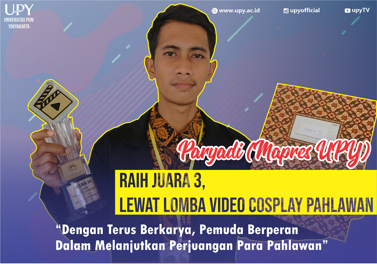 Berkarya dan Berprestasi, Mapres UPY Raih Piala di Lomba Video Cosplay