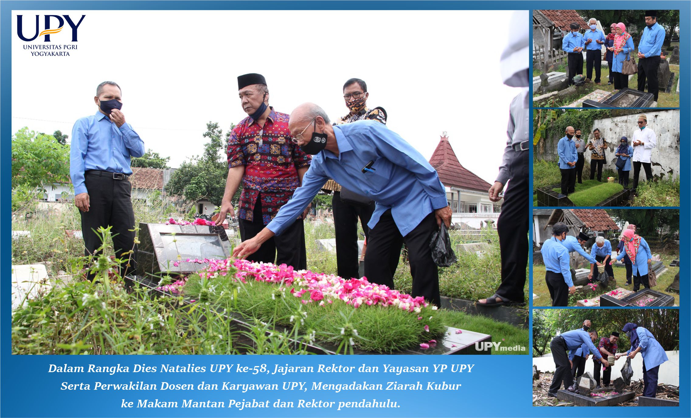 Peringati Dies Natalies ke-58, UPY Ziarah ke Makam Para Pendiri