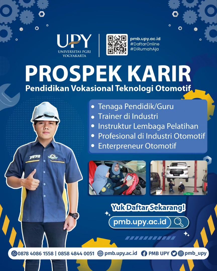 Prospek Program Studi Pendidikan Vokasional Teknologi Otomotif di Universitas PGRI Yogyakarta
